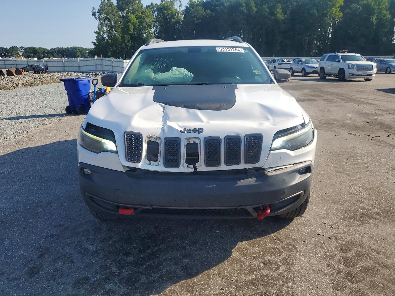 2019 Jeep Cherokee Trailhawk White vin: 1C4PJMBX0KD347112
