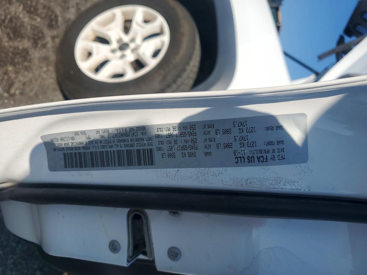 2019 Jeep Cherokee Trailhawk White vin: 1C4PJMBX0KD347112
