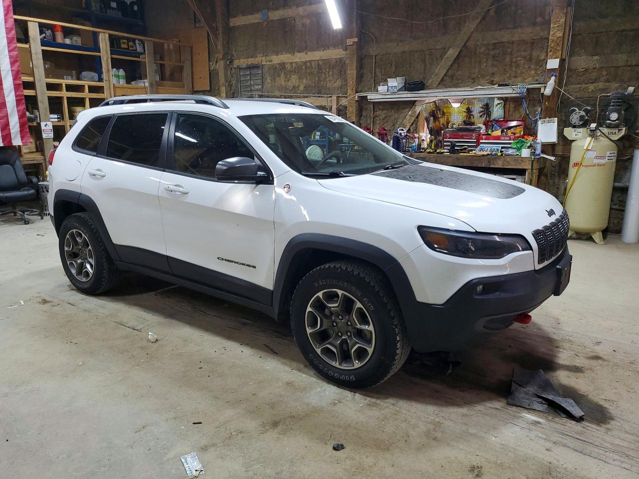 2020 Jeep Cherokee Trailhawk White vin: 1C4PJMBX0LD613004