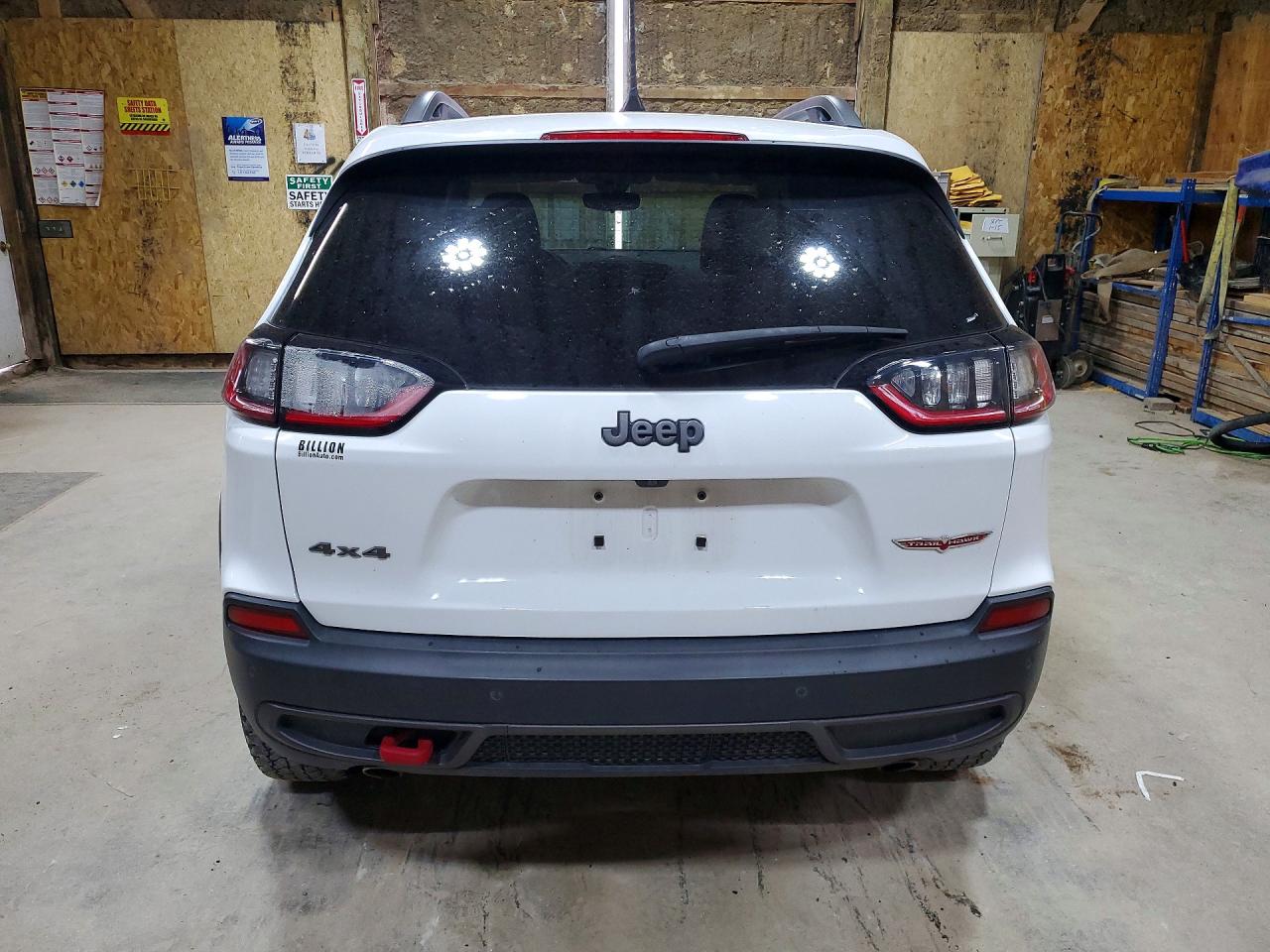 2020 Jeep Cherokee Trailhawk White vin: 1C4PJMBX0LD613004