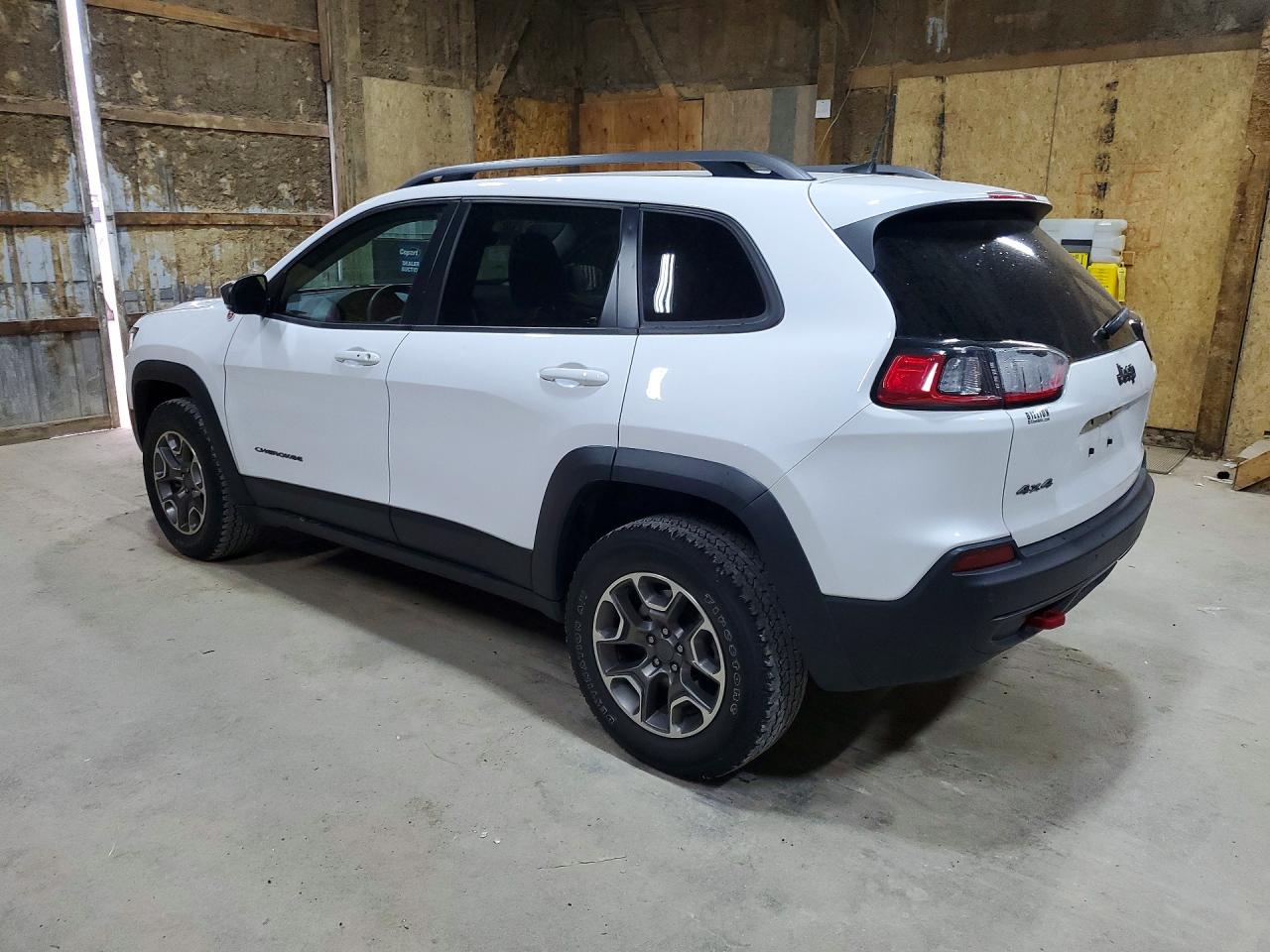 2020 Jeep Cherokee Trailhawk White vin: 1C4PJMBX0LD613004