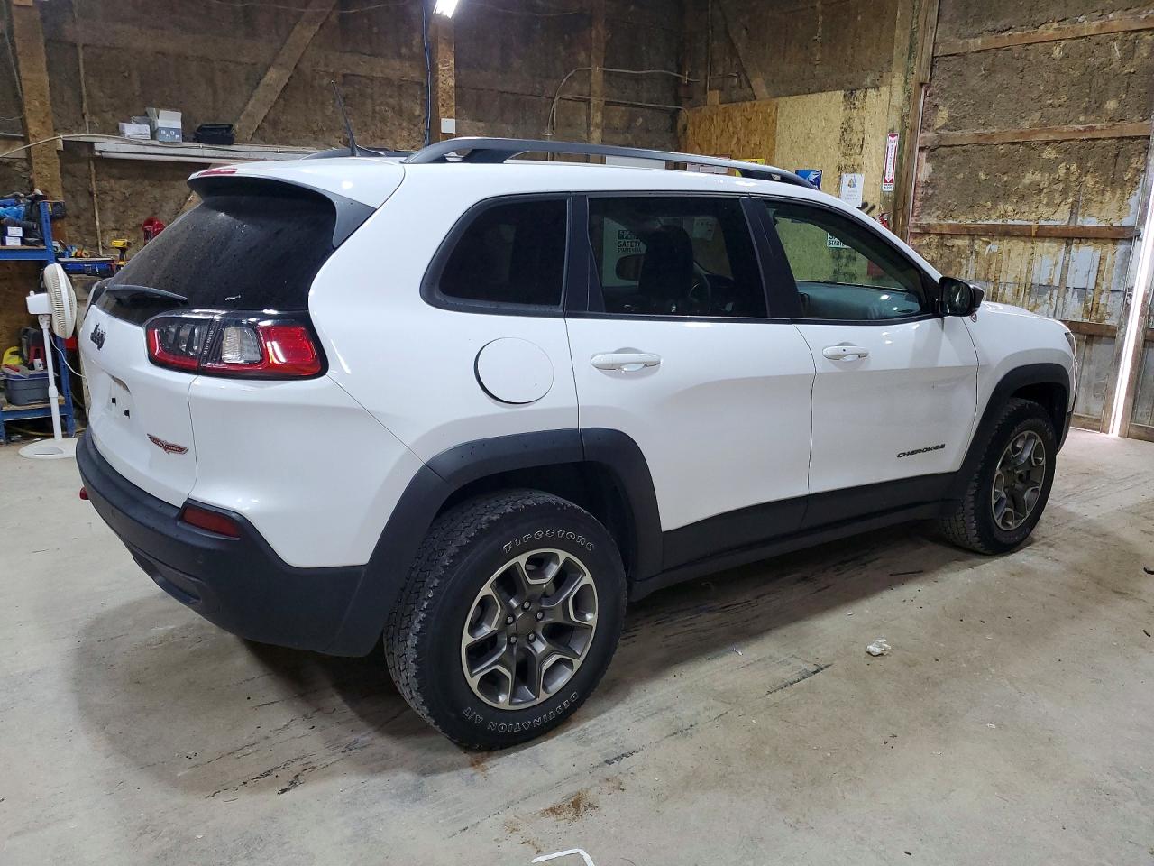 2020 Jeep Cherokee Trailhawk White vin: 1C4PJMBX0LD613004