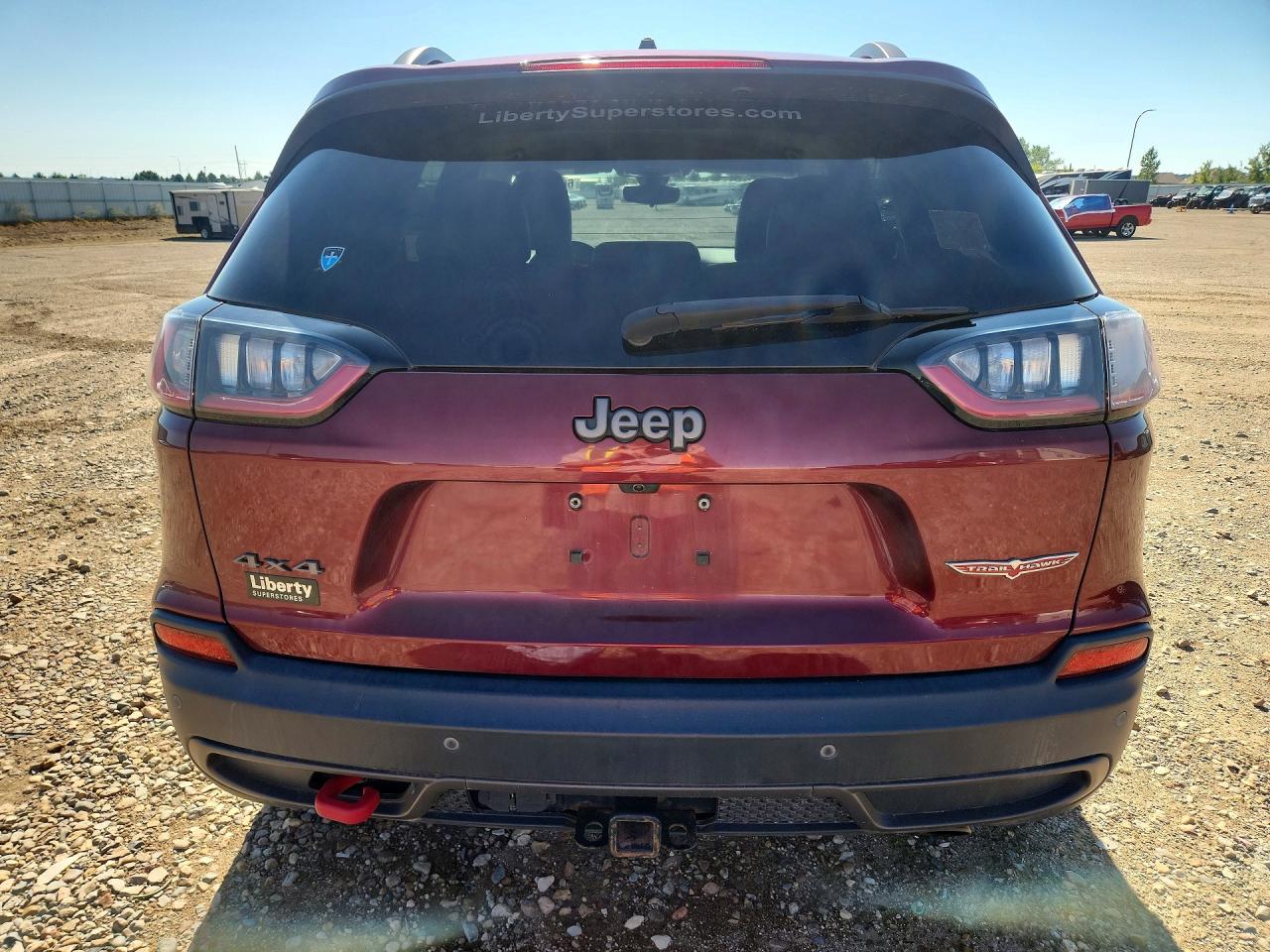 2020 Jeep Cherokee Trailhawk Burgundy vin: 1C4PJMBX0LD627128