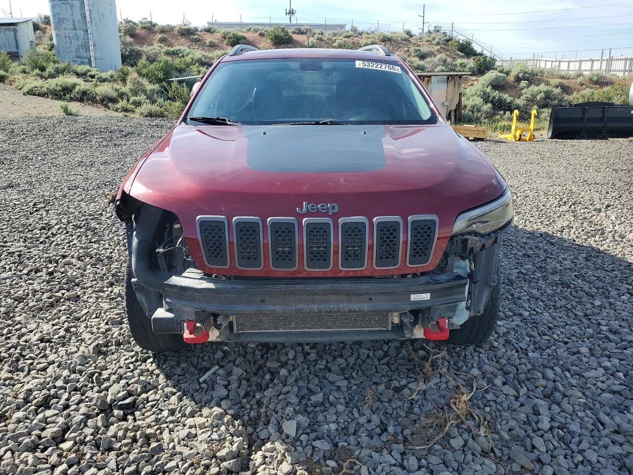 2019 Jeep Cherokee Trailhawk Burgundy vin: 1C4PJMBX1KD440740