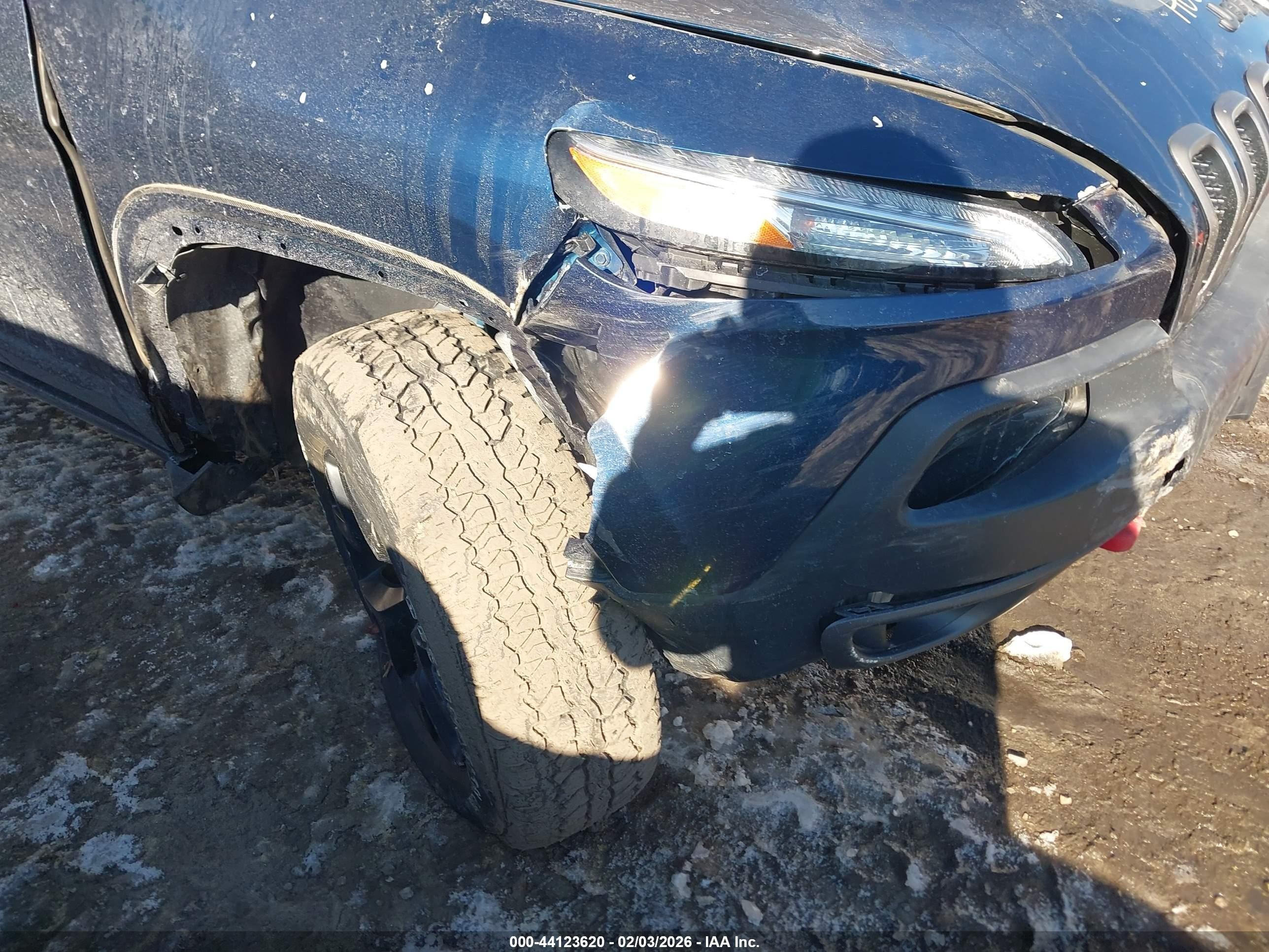 2018 Jeep Cherokee Trailhawk 4x4 Blue vin: 1C4PJMBX2JD556155