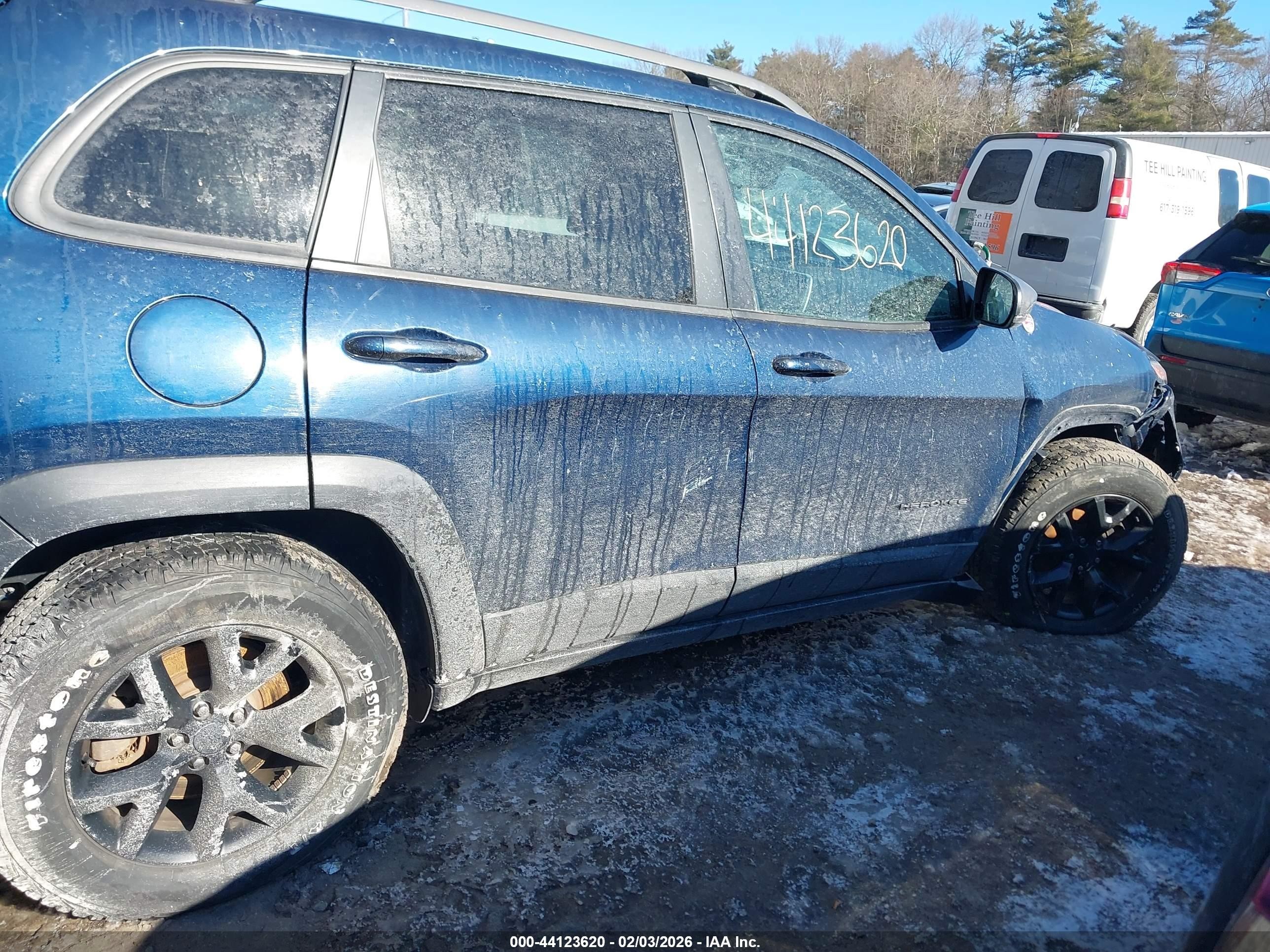 2018 Jeep Cherokee Trailhawk 4x4 Blue vin: 1C4PJMBX2JD556155
