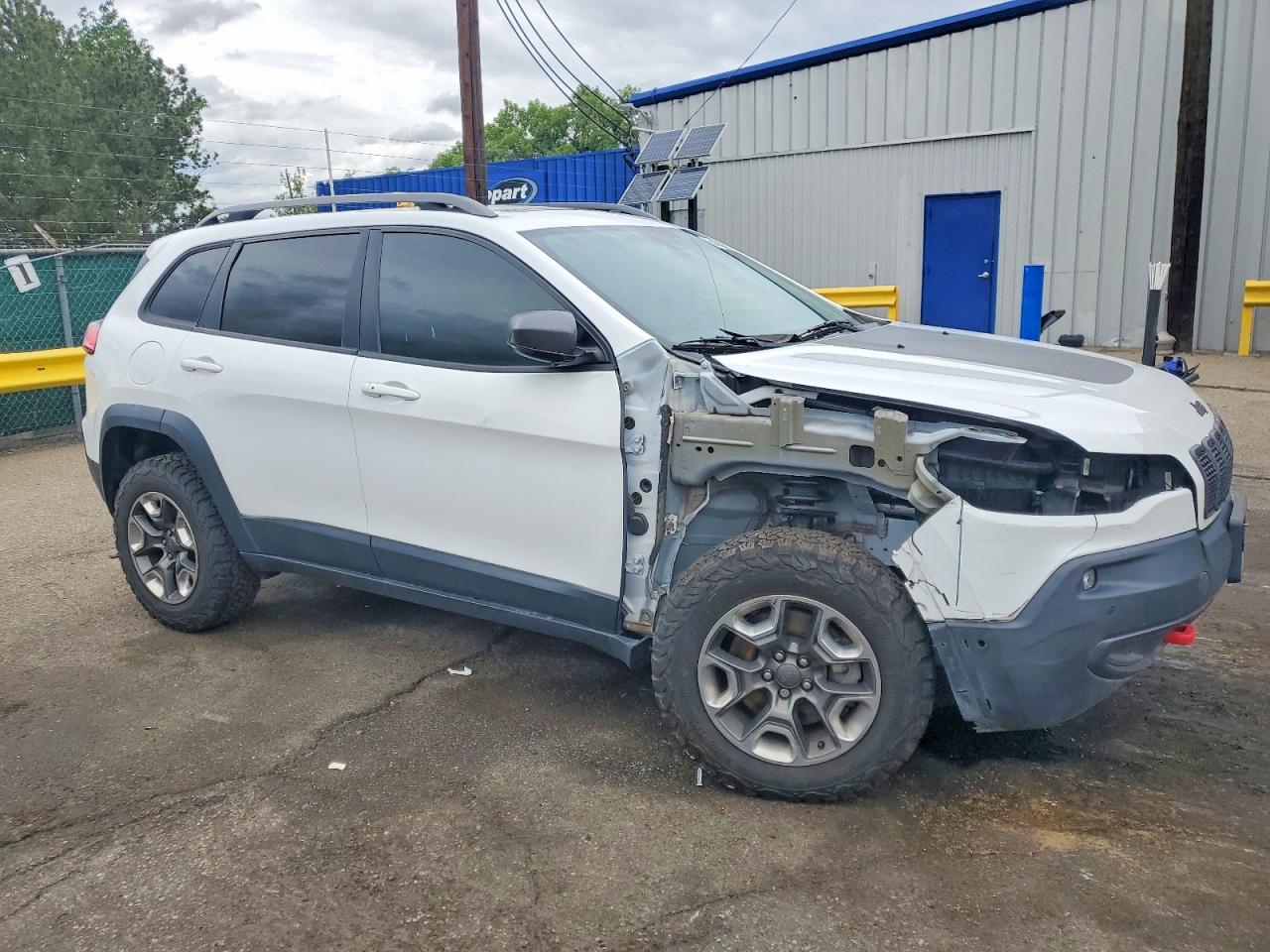 2019 Jeep Cherokee Trailhawk Белый vin: 1C4PJMBX2KD113456