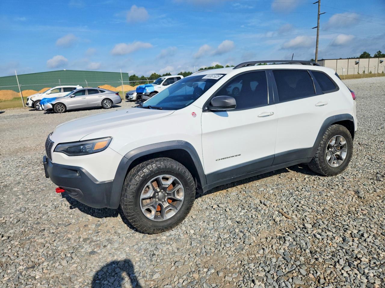 2019 Jeep Cherokee Trailhawk White vin: 1C4PJMBX2KD345880