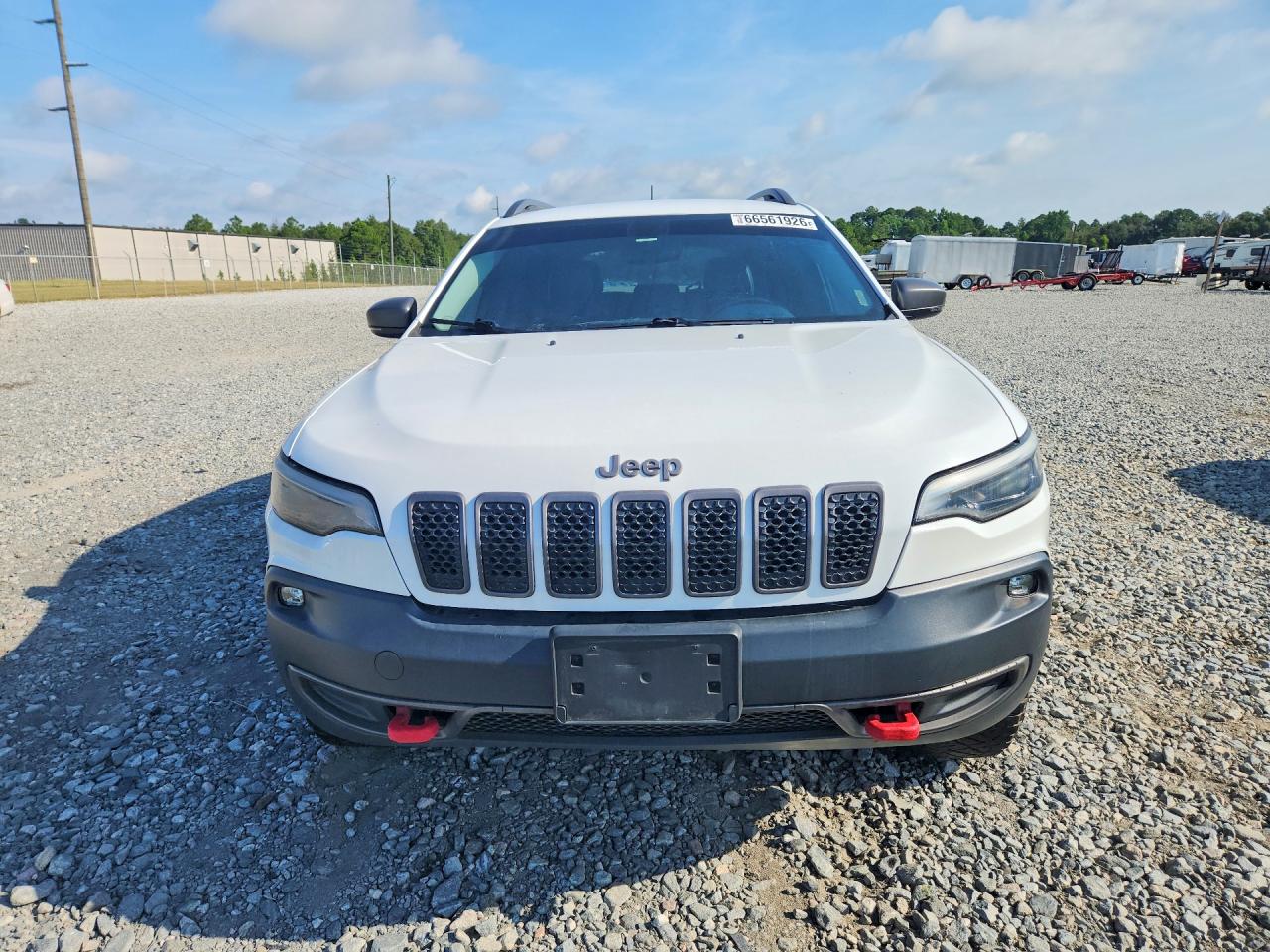 2019 Jeep Cherokee Trailhawk White vin: 1C4PJMBX2KD345880