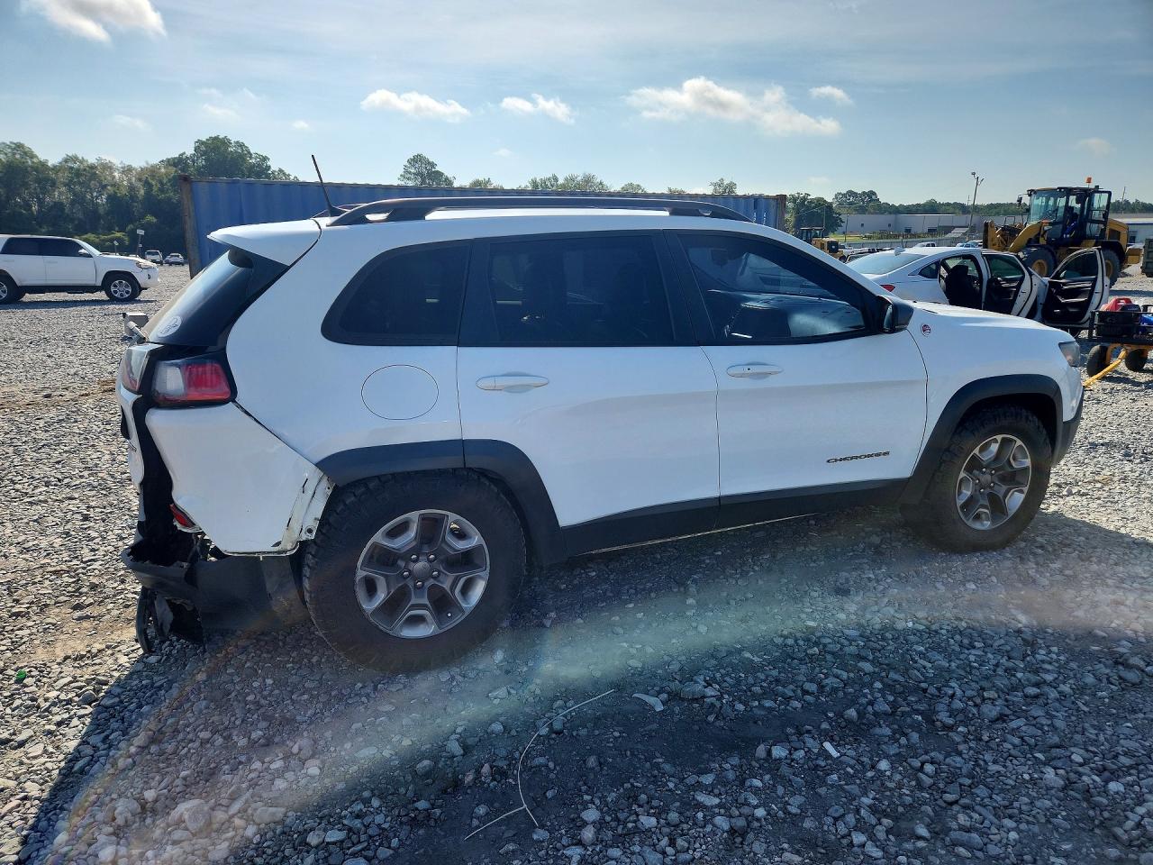 2019 Jeep Cherokee Trailhawk White vin: 1C4PJMBX2KD345880