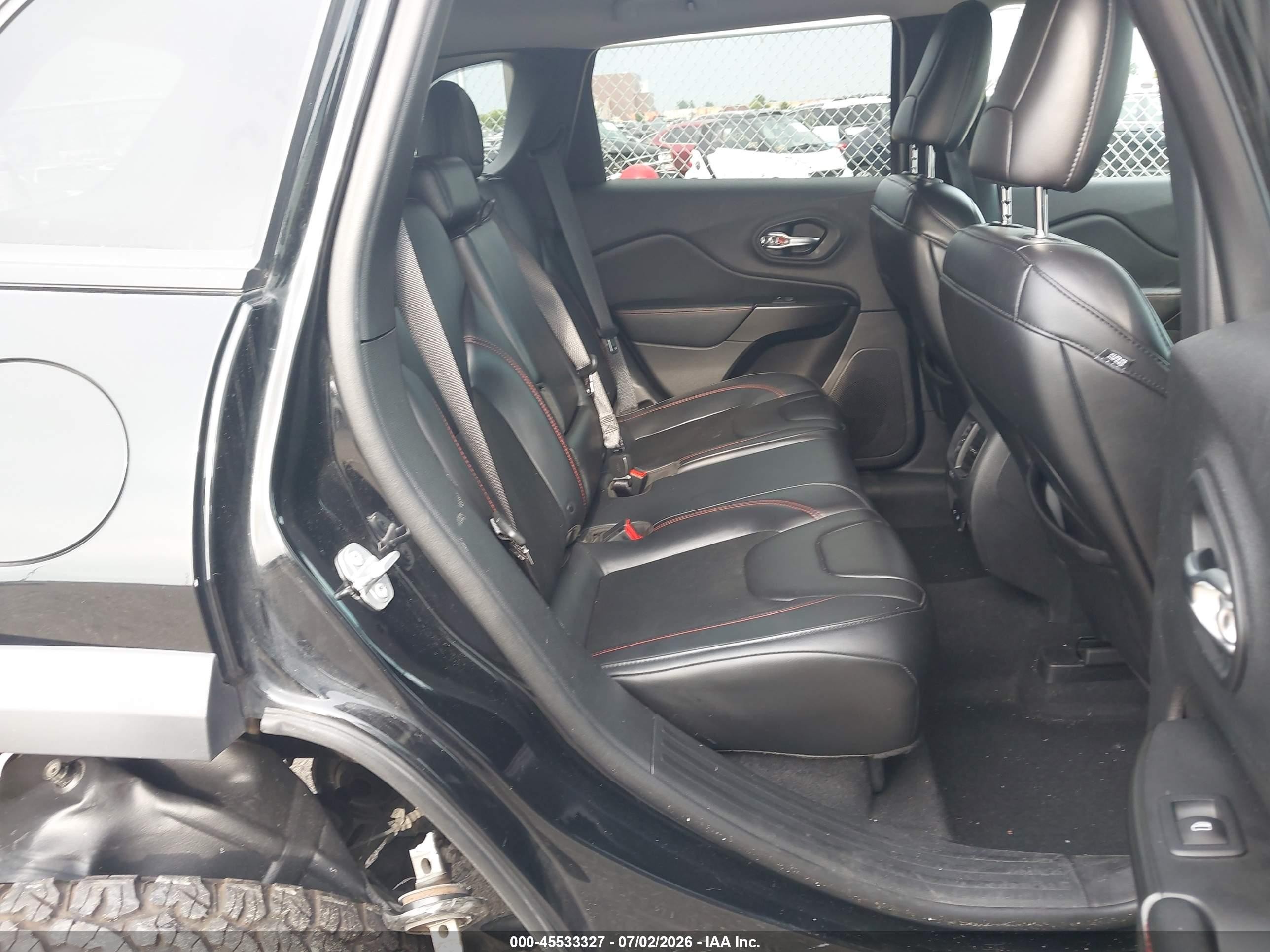 2019 Jeep Cherokee Trailhawk 4x4 Black vin: 1C4PJMBX2KD418939