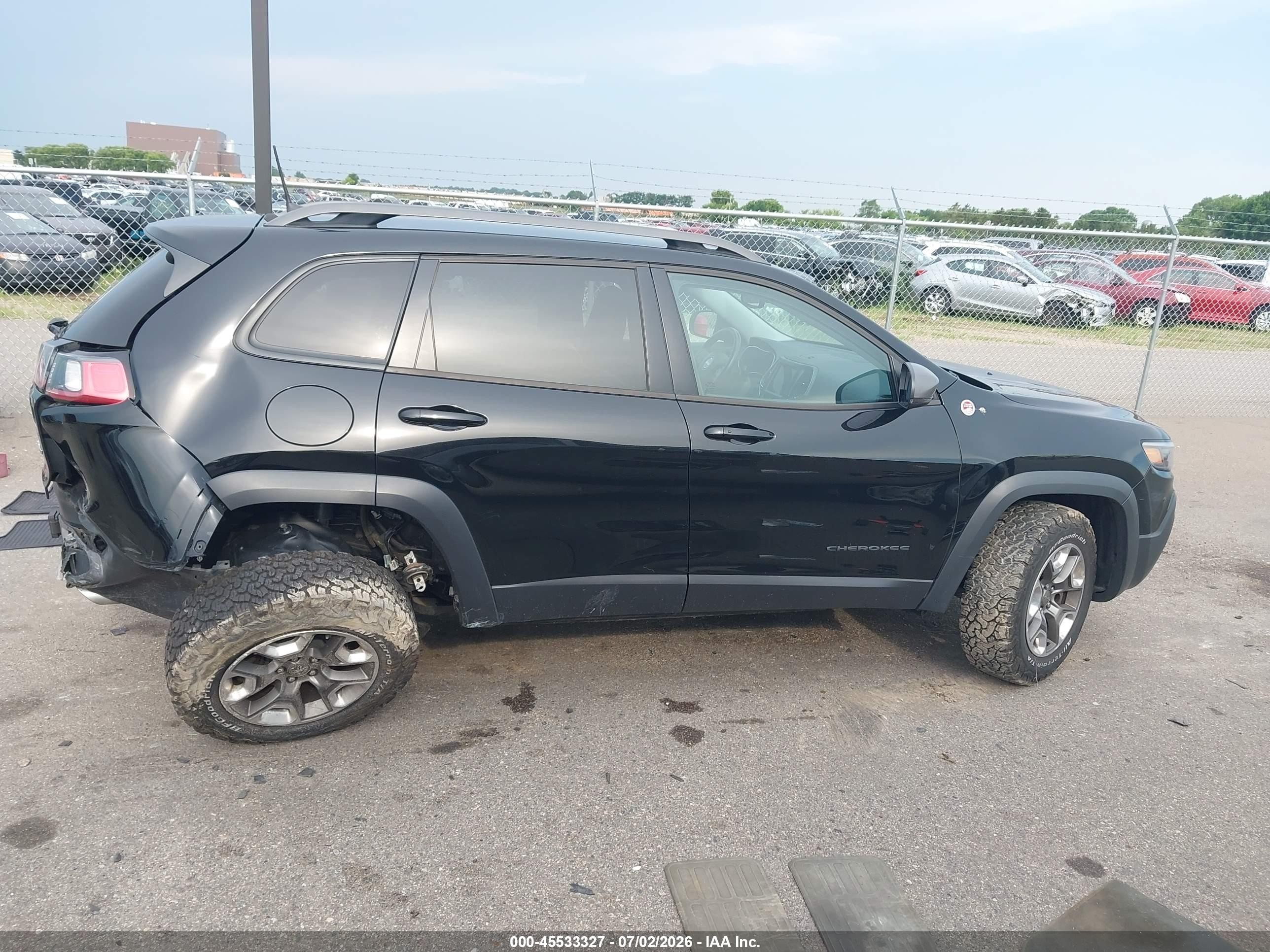 2019 Jeep Cherokee Trailhawk 4x4 Black vin: 1C4PJMBX2KD418939
