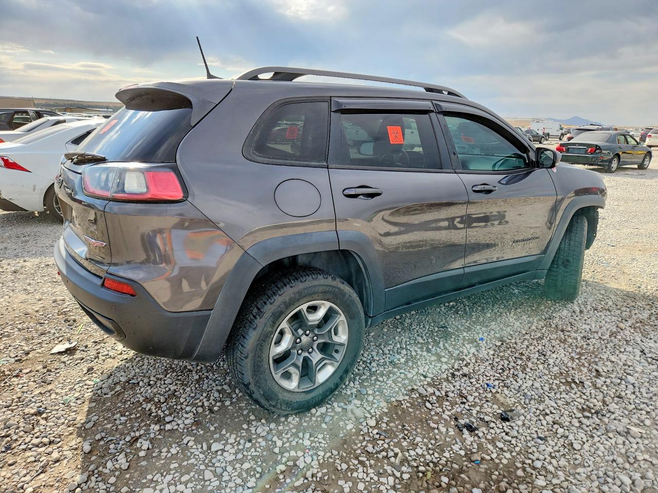 2019 Jeep Cherokee Trailhawk Gray vin: 1C4PJMBX3KD106757