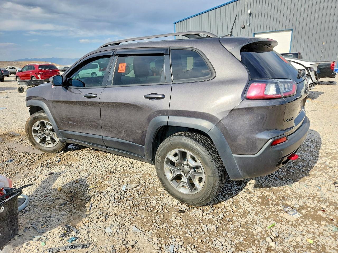 2019 Jeep Cherokee Trailhawk Gray vin: 1C4PJMBX3KD106757