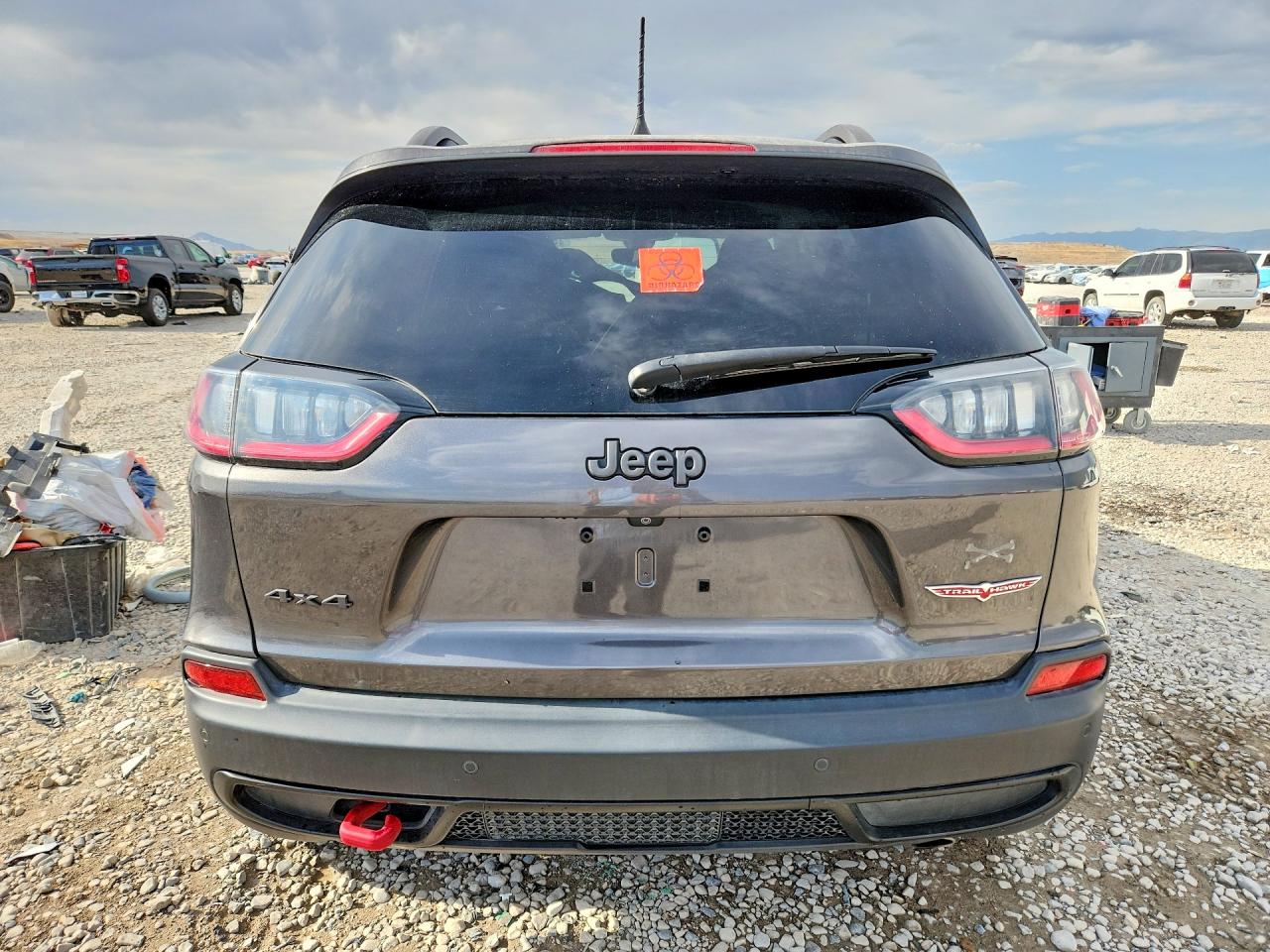 2019 Jeep Cherokee Trailhawk Gray vin: 1C4PJMBX3KD106757