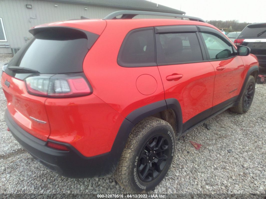 2021 Jeep Cherokee Trailhawk Orange vin: 1C4PJMBX3MD201581