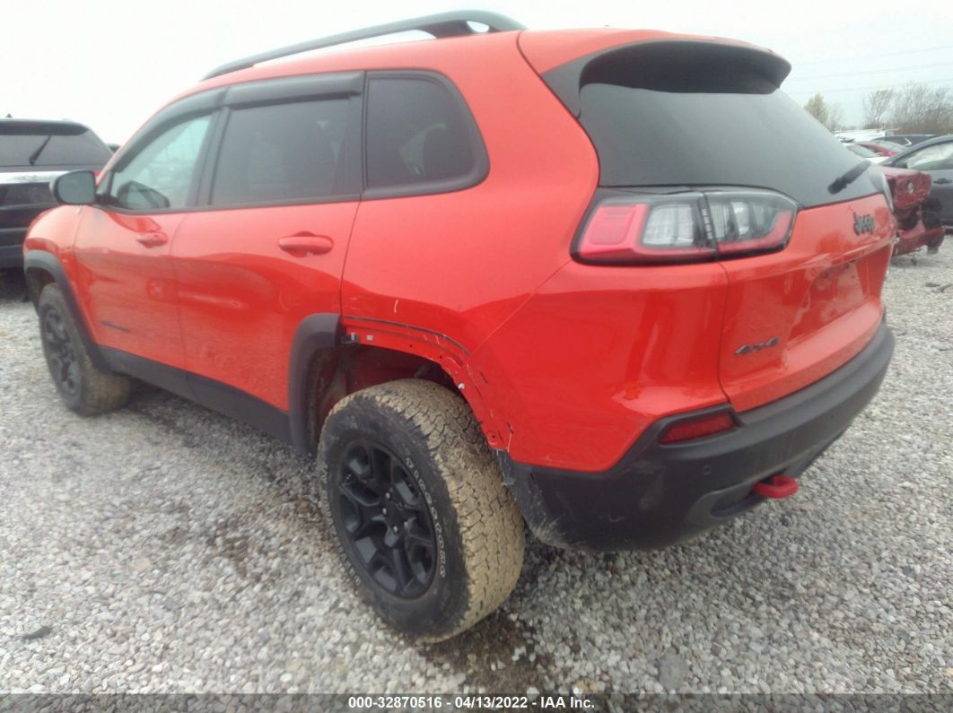 2021 Jeep Cherokee Trailhawk Orange vin: 1C4PJMBX3MD201581