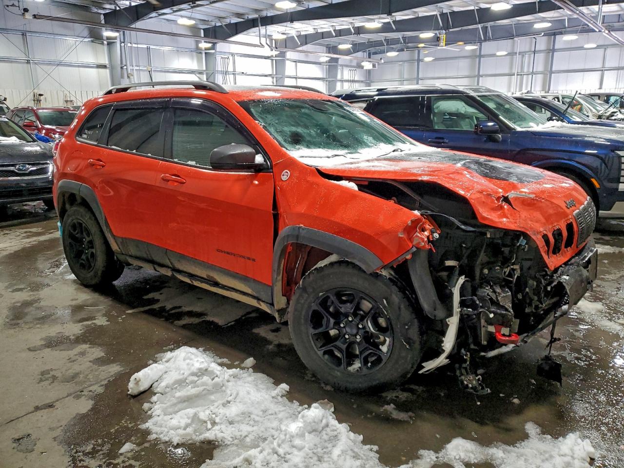 2021 Jeep Cherokee Trailhawk Оранжевый vin: 1C4PJMBX3MD201581