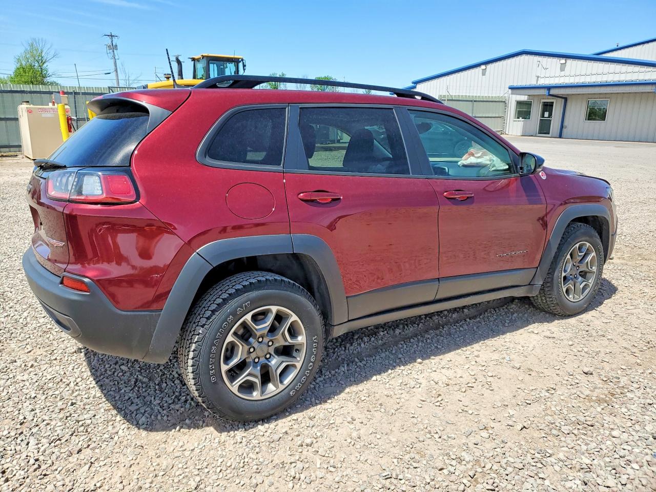 2022 Jeep Cherokee Trailhawk Maroon vin: 1C4PJMBX3ND518035
