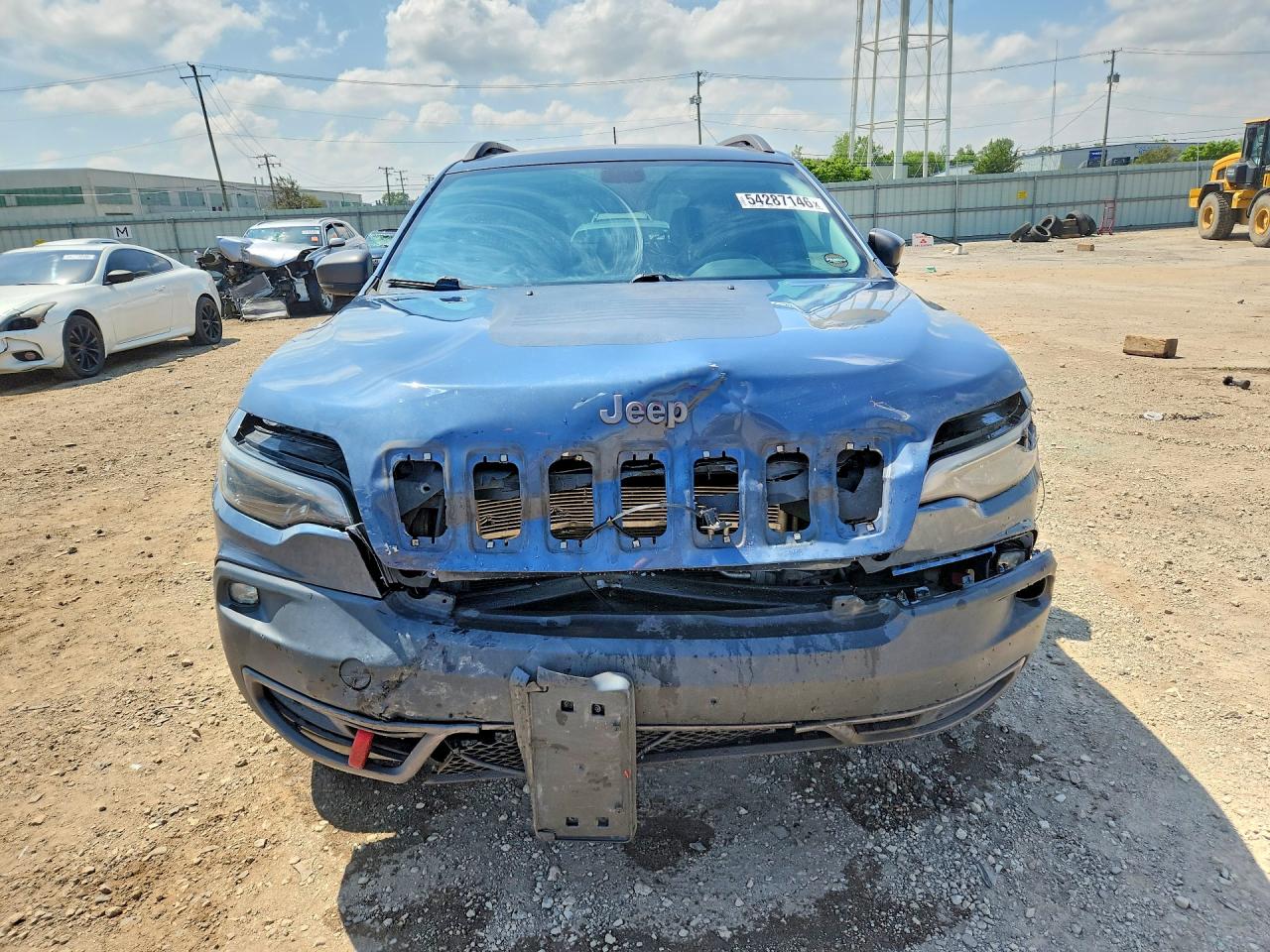2019 Jeep Cherokee Trailhawk Blue vin: 1C4PJMBX4KD390660