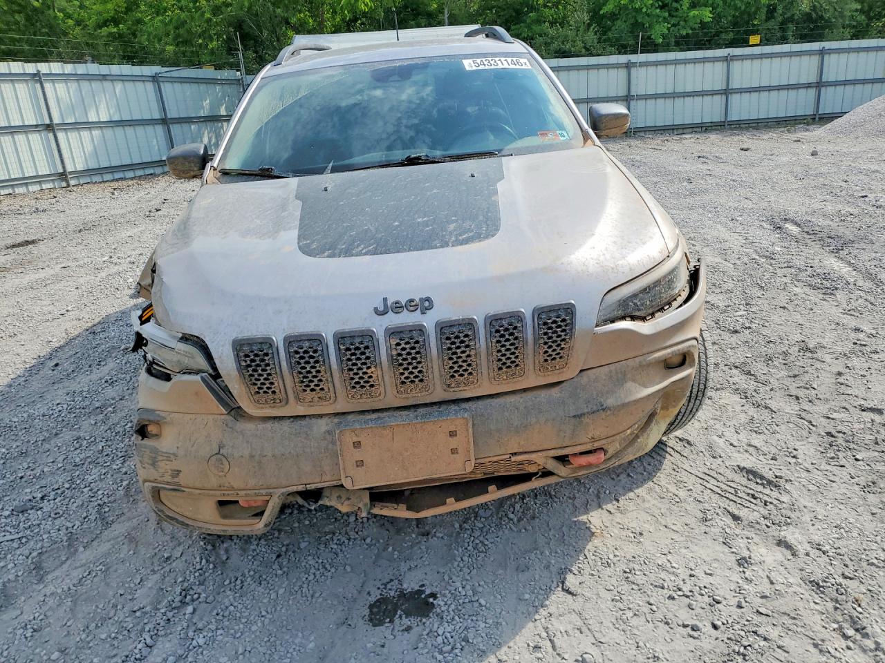 2021 Jeep Cherokee Trailhawk Gray vin: 1C4PJMBX4MD145151