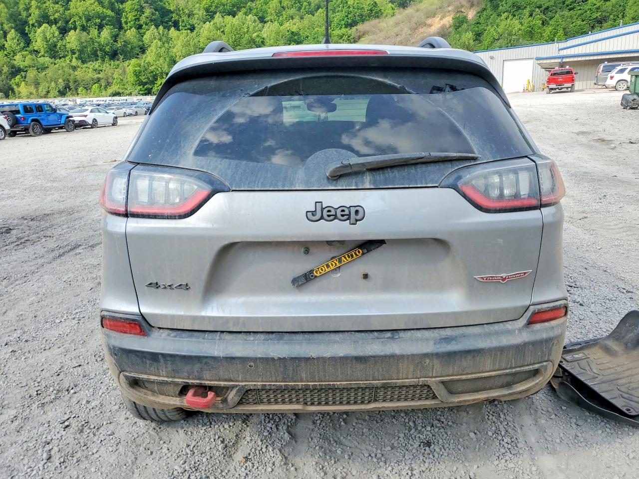 2021 Jeep Cherokee Trailhawk Gray vin: 1C4PJMBX4MD145151