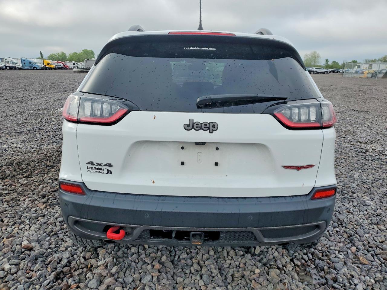 2019 Jeep Cherokee Trailhawk White vin: 1C4PJMBX5KD281043