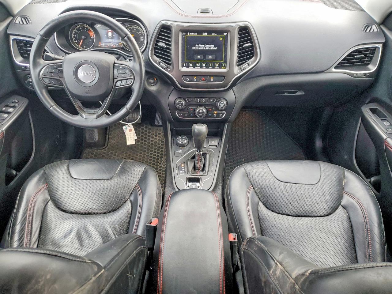 2019 Jeep Cherokee Trailhawk White vin: 1C4PJMBX5KD281043