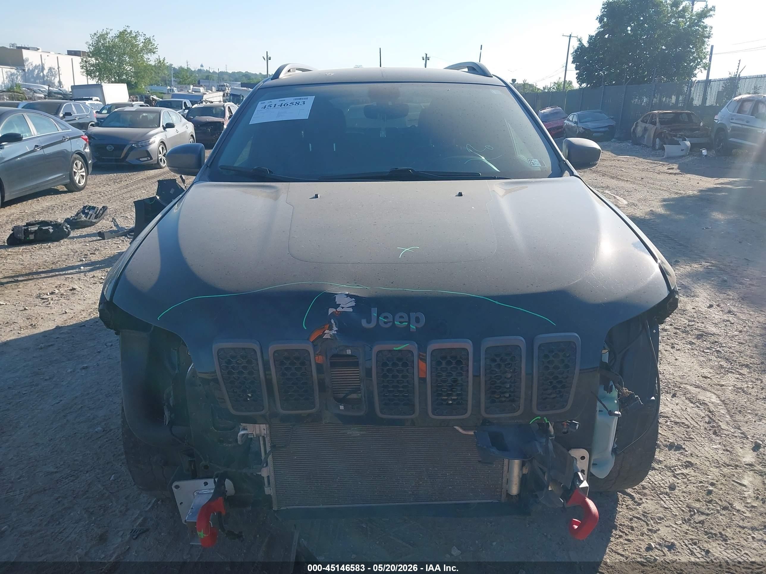 2019 Jeep Cherokee Trailhawk 4x4 Black vin: 1C4PJMBX6KD353206