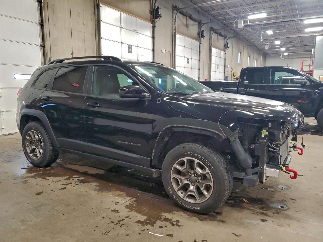 2022 Jeep Cherokee Trailhawk Black vin: 1C4PJMBX7ND510651