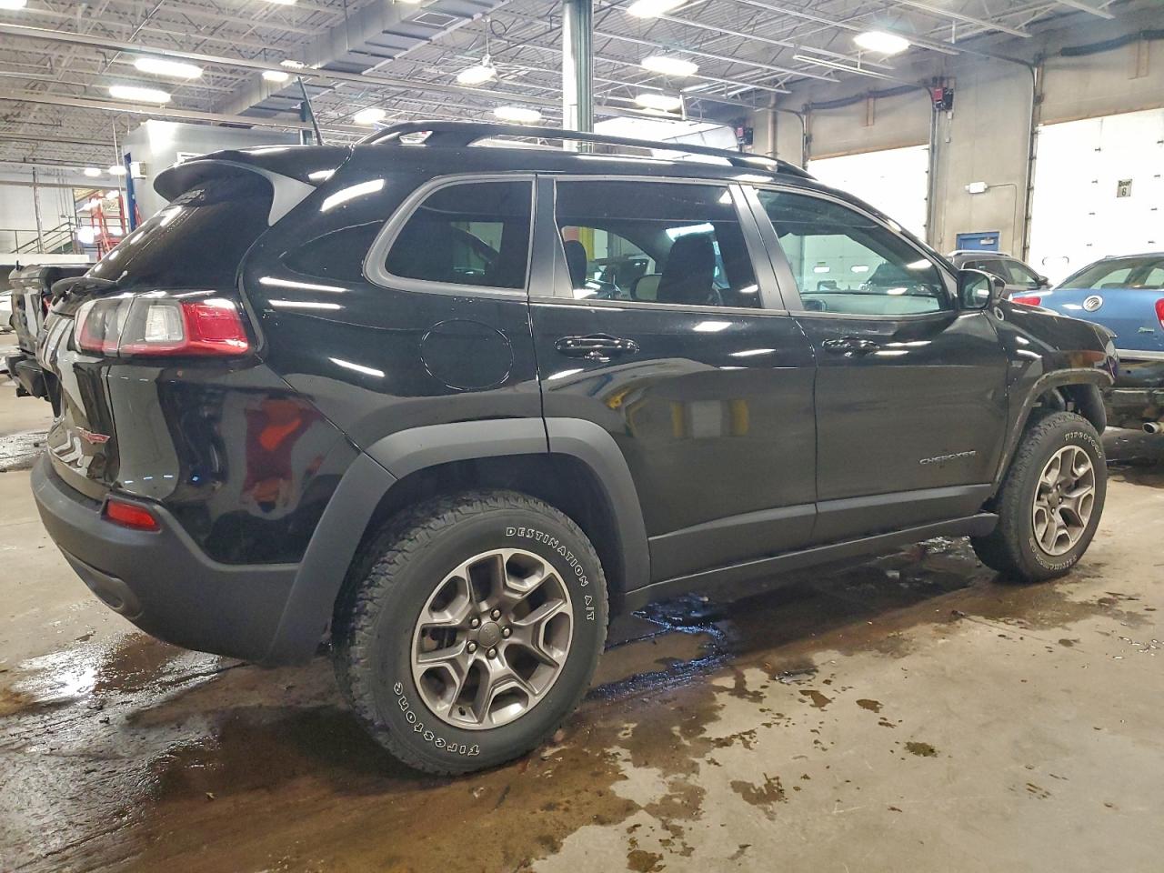 2022 Jeep Cherokee Trailhawk Black vin: 1C4PJMBX7ND510651