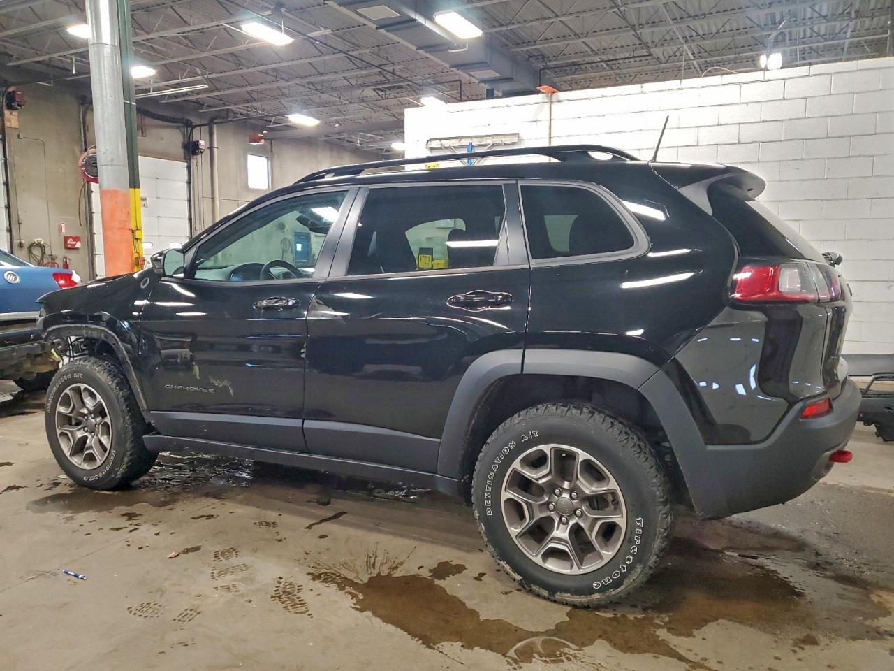 2022 Jeep Cherokee Trailhawk Black vin: 1C4PJMBX7ND510651