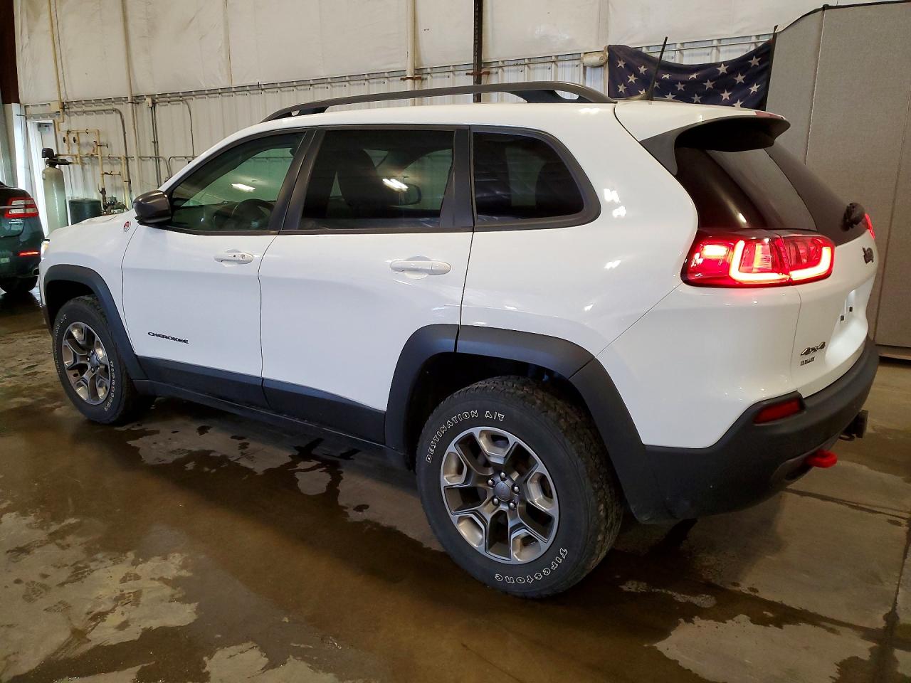 2019 Jeep Cherokee Trailhawk White vin: 1C4PJMBX9KD399337
