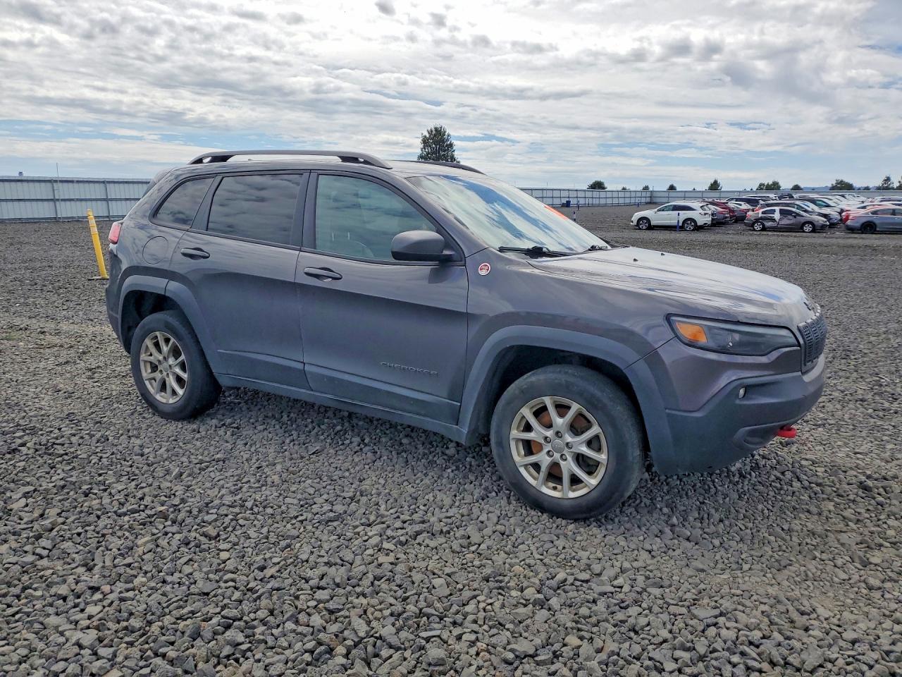 2020 Jeep Cherokee Trailhawk Gray vin: 1C4PJMBX9LD517727