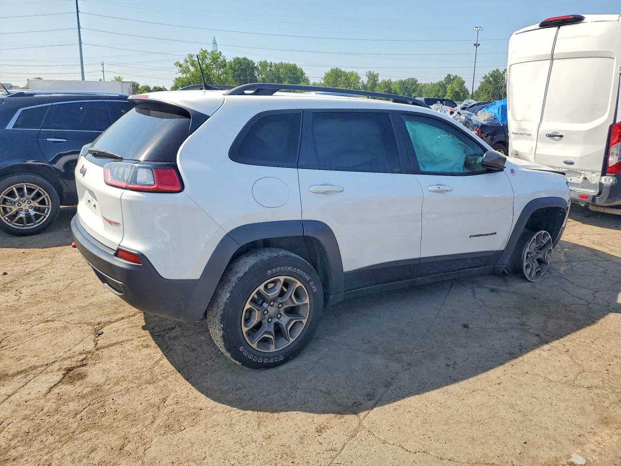 2020 Jeep Cherokee Trailhawk White vin: 1C4PJMBX9LD578852