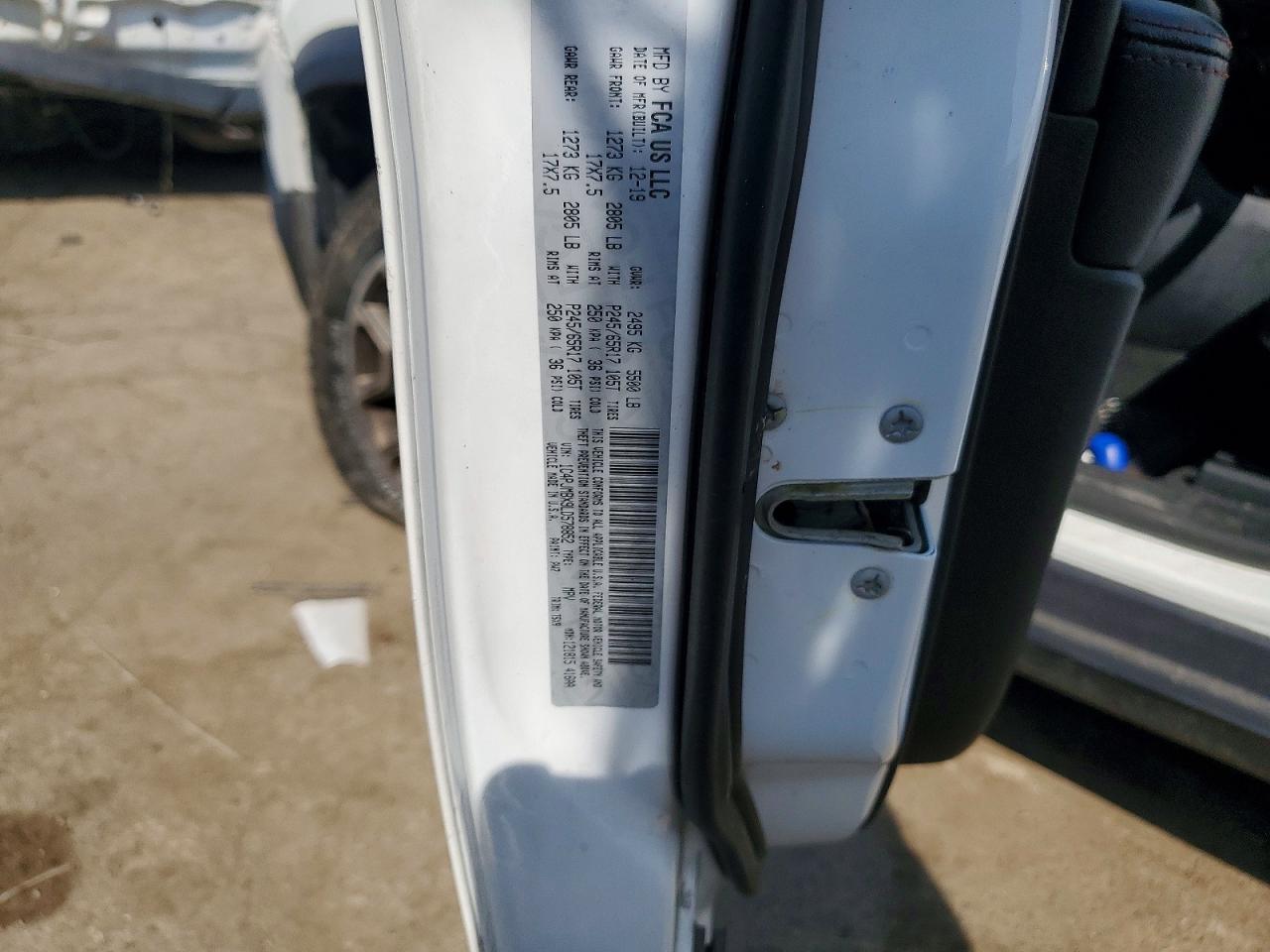 2020 Jeep Cherokee Trailhawk White vin: 1C4PJMBX9LD578852