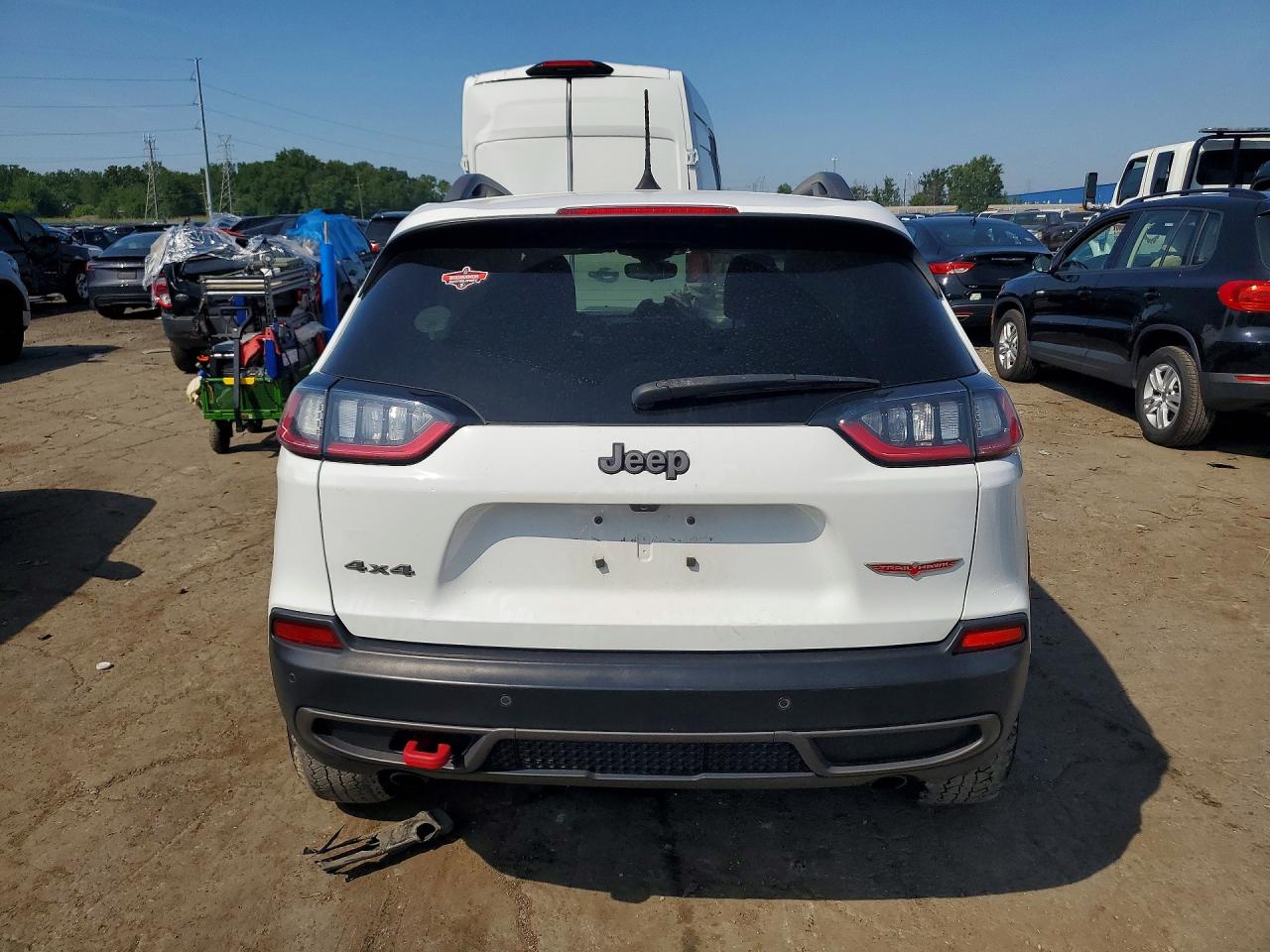 2020 Jeep Cherokee Trailhawk White vin: 1C4PJMBX9LD578852