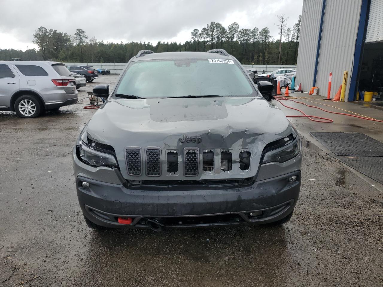 2022 Jeep Cherokee Trailhawk Gray vin: 1C4PJMBXXND538489
