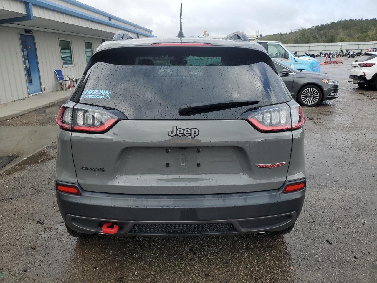 2022 Jeep Cherokee Trailhawk Gray vin: 1C4PJMBXXND538489