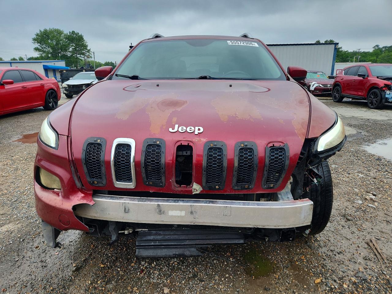 2014 Jeep Cherokee Latitude Бордовый vin: 1C4PJMCB0EW151599