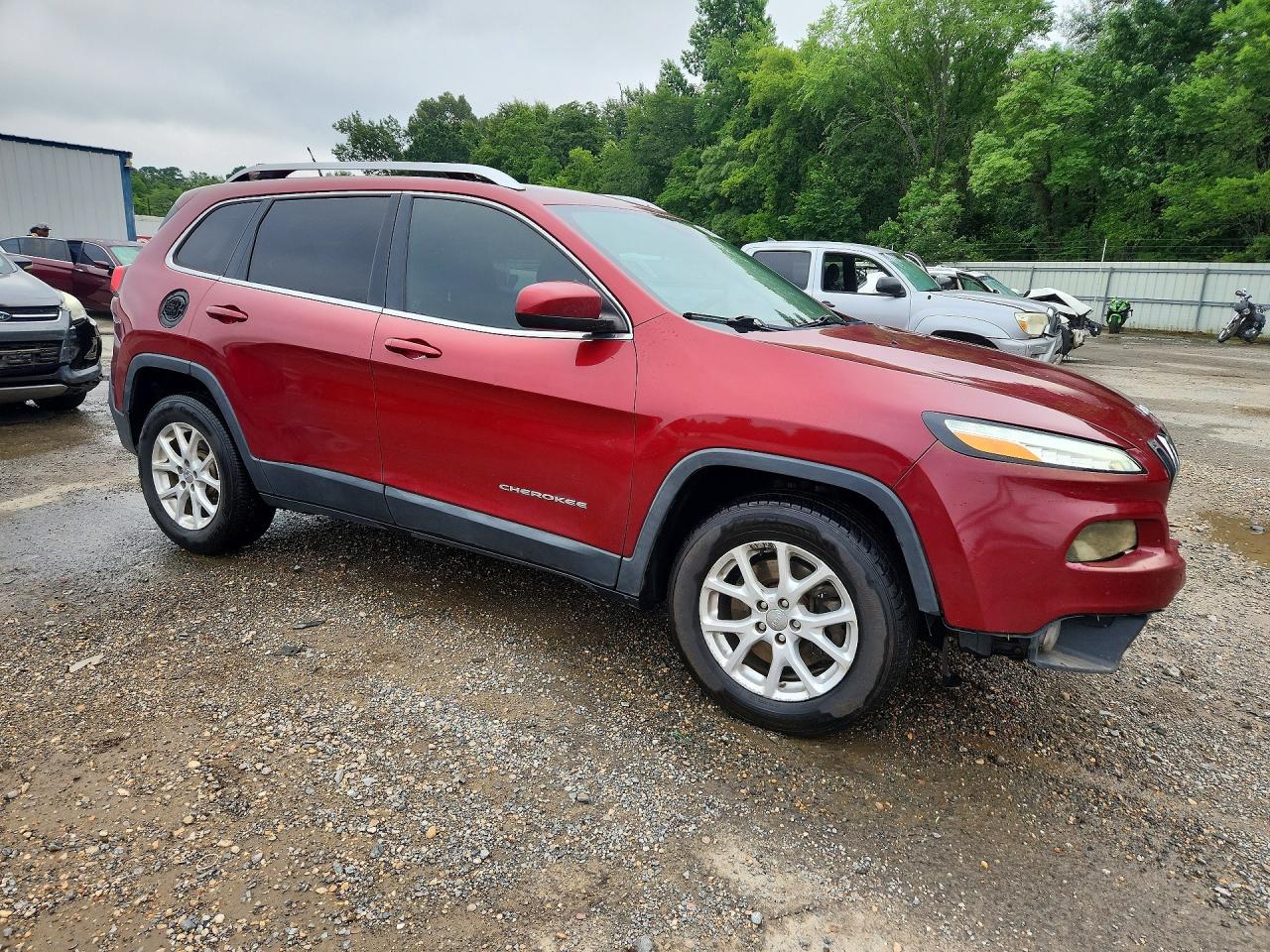 2014 Jeep Cherokee Latitude Бордовый vin: 1C4PJMCB0EW151599