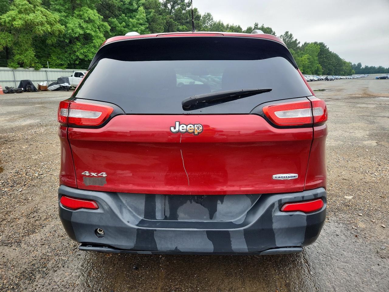 2014 Jeep Cherokee Latitude Бордовый vin: 1C4PJMCB0EW151599