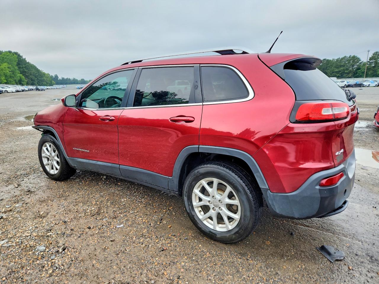 2014 Jeep Cherokee Latitude Бордовый vin: 1C4PJMCB0EW151599