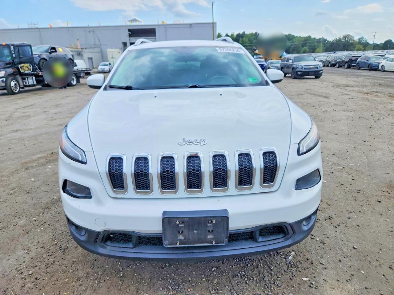 2014 Jeep Cherokee Latitude White vin: 1C4PJMCB0EW201479