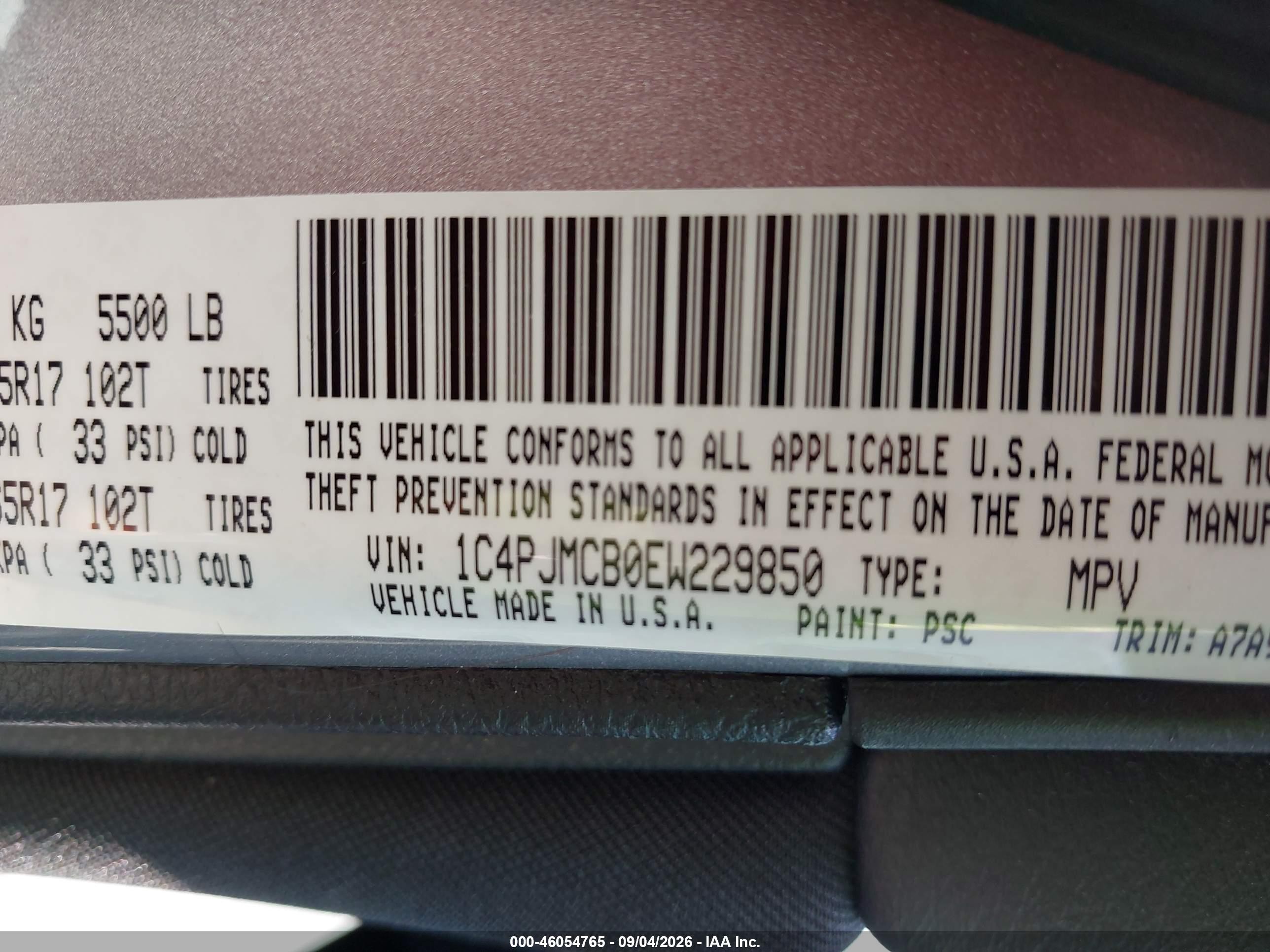2014 Jeep Cherokee Latitude Gray vin: 1C4PJMCB0EW229850