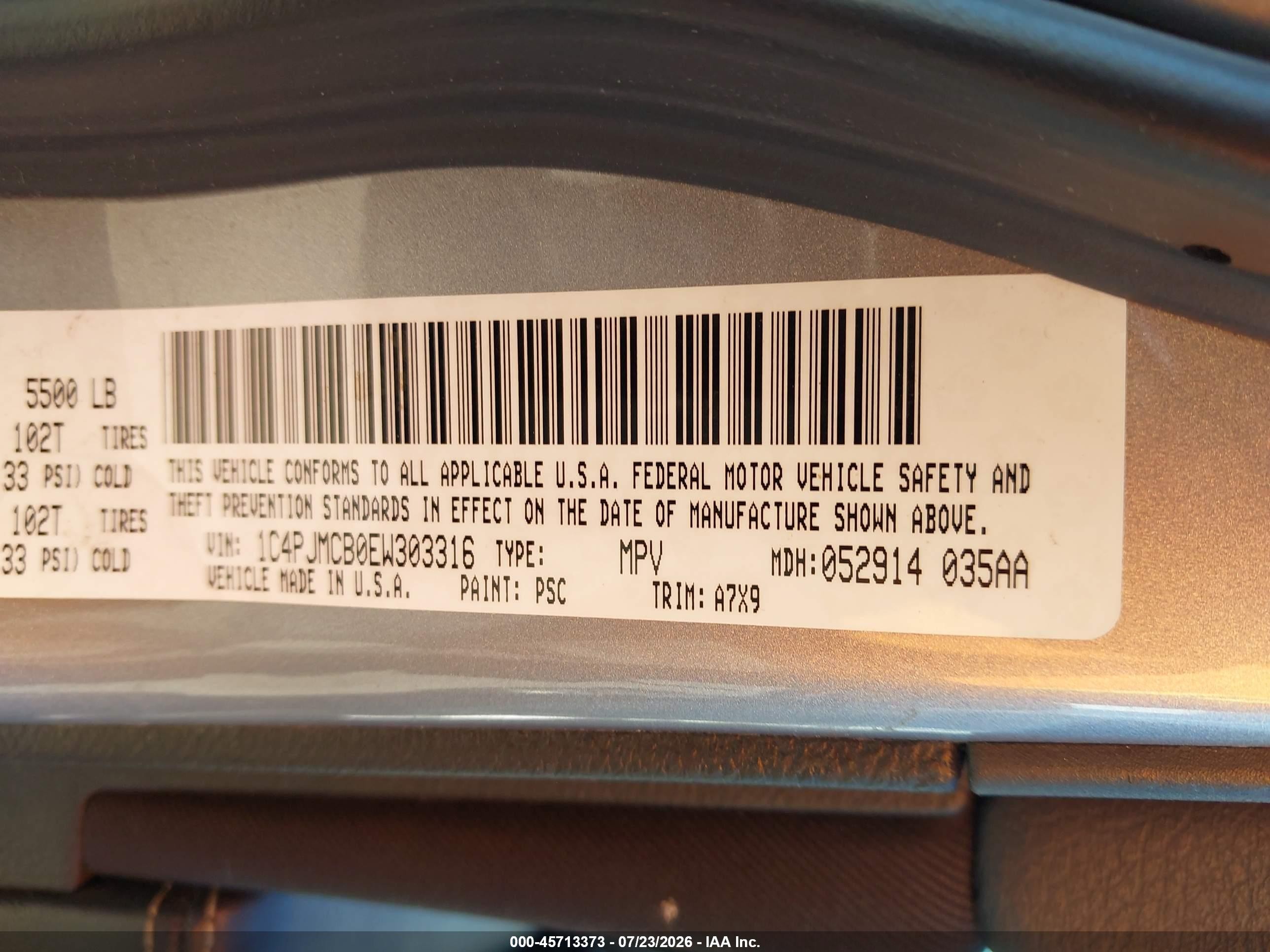 2014 Jeep Cherokee Latitude Silver vin: 1C4PJMCB0EW303316