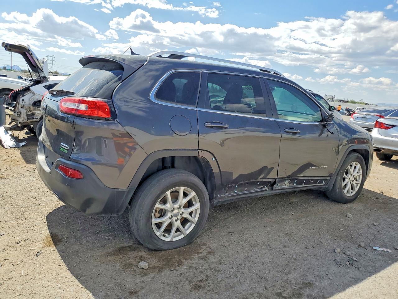 2015 Jeep Cherokee Latitude Charcoal vin: 1C4PJMCB0FW758331