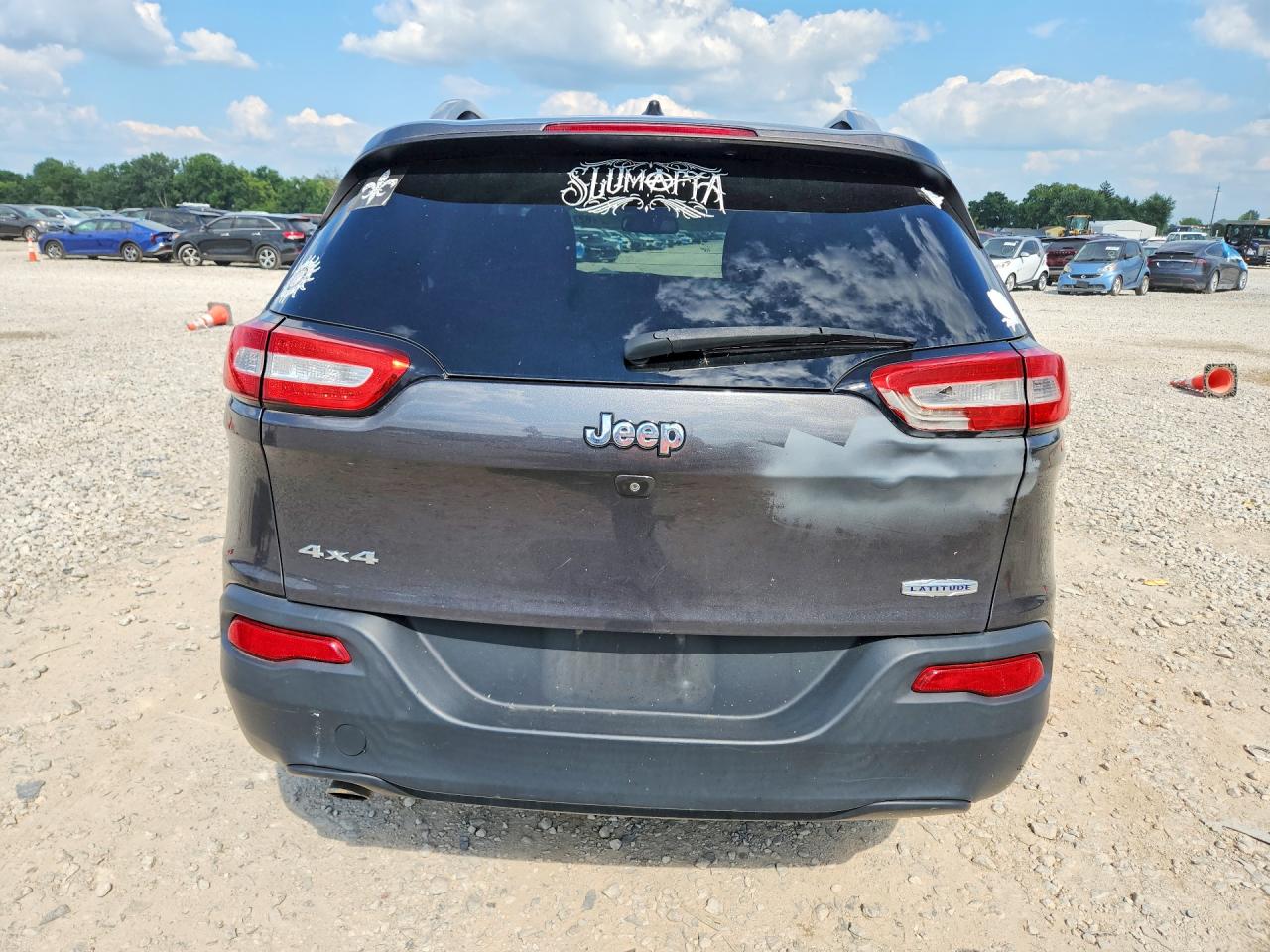 2015 Jeep Cherokee Latitude Gray vin: 1C4PJMCB0FW772326