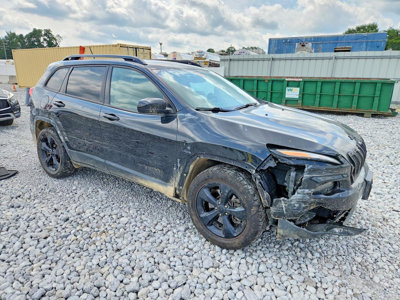 2015 Jeep Cherokee Latitude Black vin: 1C4PJMCB0FW792575