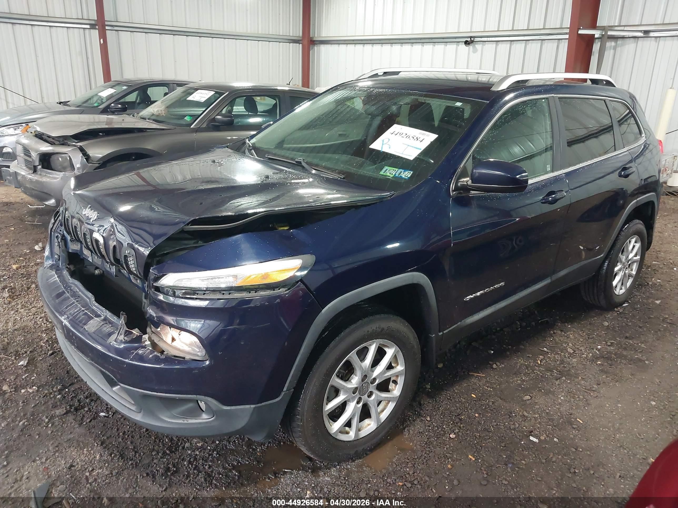 2014 Jeep Cherokee Latitude Blue vin: 1C4PJMCB1EW212054